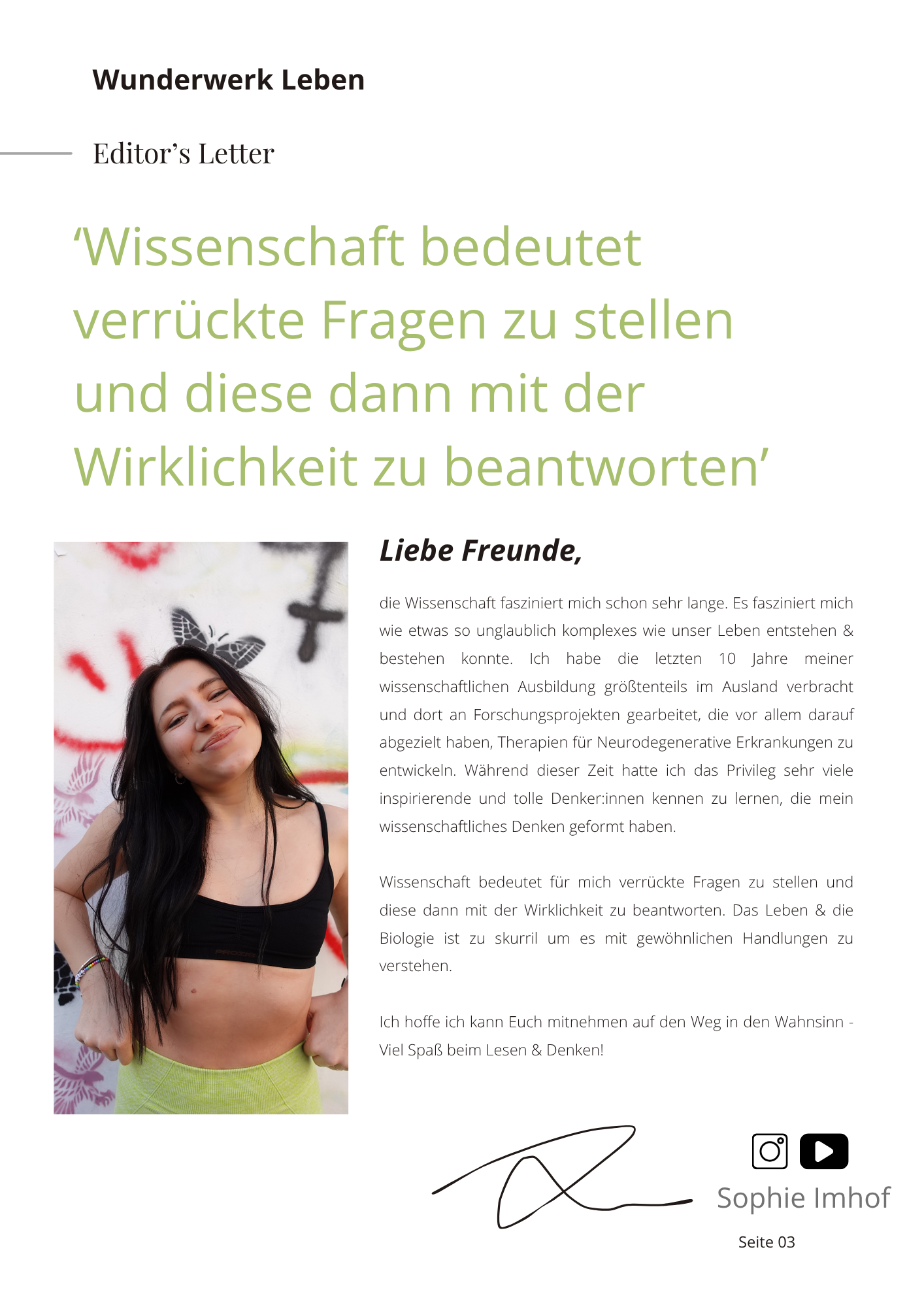 "Wunderwerk Leben" Vol. 04 - Was Sport wirklich mit uns macht