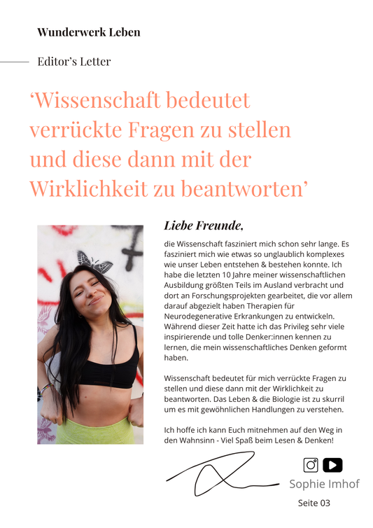 "Wunderwerk Leben" Vol. 01 - Die verborgene Magie der Biologie
