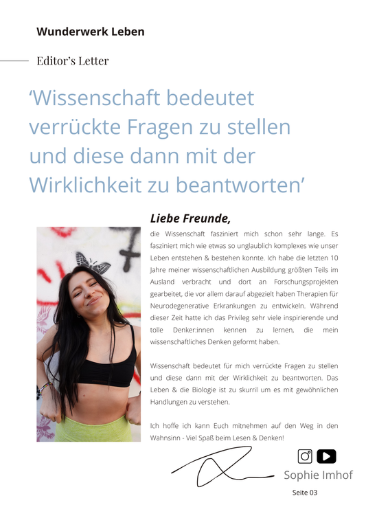 "Wunderwerk Leben" Vol. 02 - Das Ernährungs-Special